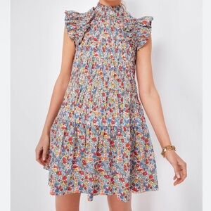 Sea Women's Hanna Park Cotton Ruffled Floral Dress
